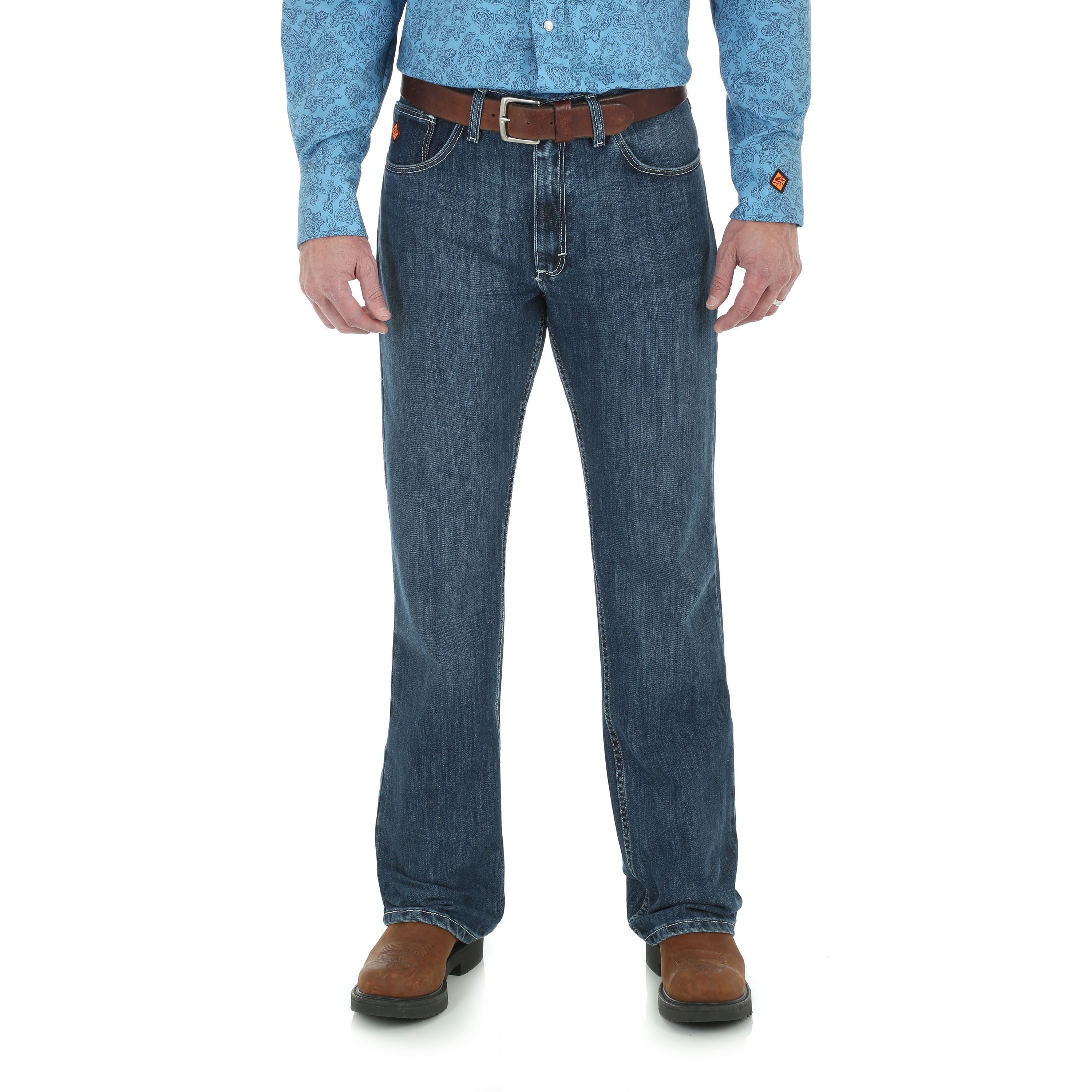 Wrangler FR Vintage Boot Cut Jean in Midstone